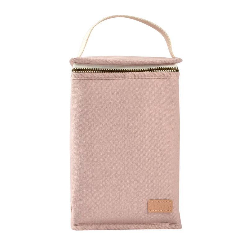 Hitaeinangraður nestis/pela poki - Powder Pink